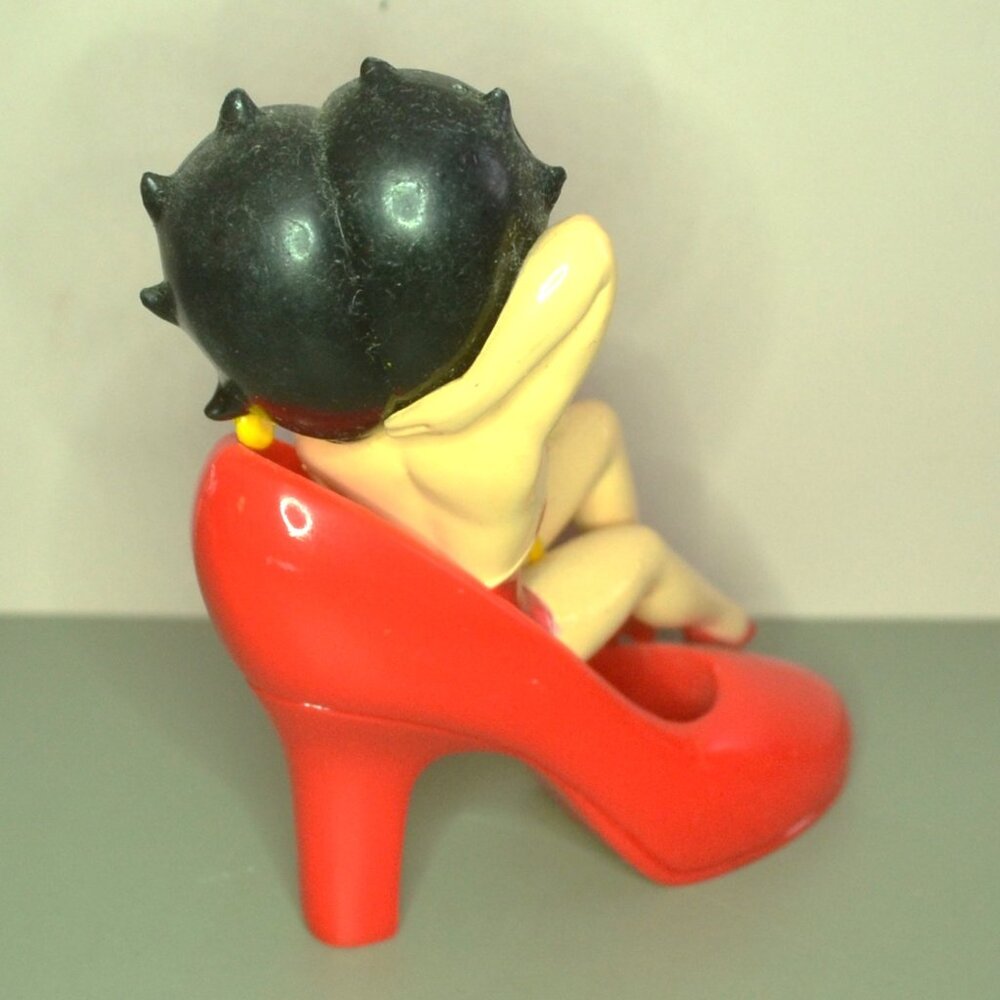 Set Of 4 Betty Boop Figures/Ornaments Shopping Bag High Heels Martini Glass - Picture 3 of 14